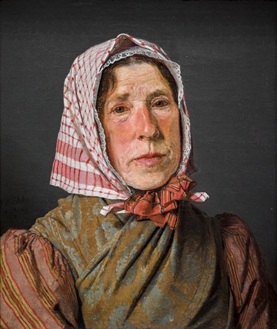 Vanha. Talonpoikaisnainen tekijältä Christen Schjellerup Kobke