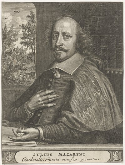 Kardinaali Mazarinin muotokuva, 1660-1670 tekijältä Christiaan Hagen
