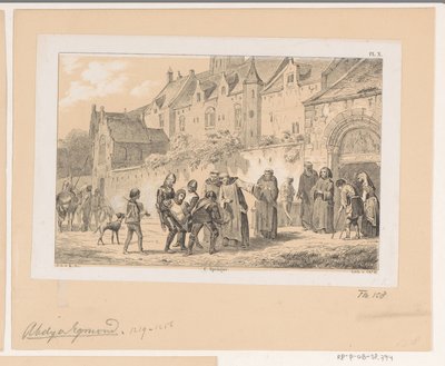 Egmond Abbey, 1200-luku tekijältä Christiaan Lodewijk van Kesteren