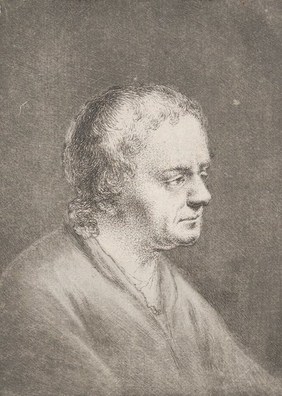 Muotokuva Christian Bernhard Rodesta, taiteilijan isästä, n. 1756. tekijältä Christian Bernhard Rode