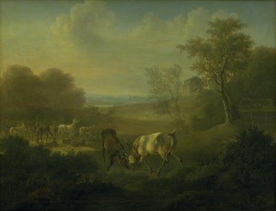 Deer Dyrehavenissa, taustalla Eremitaaši tekijältä Christian David Gebauer