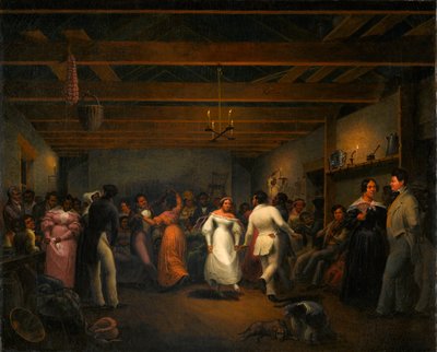 Kitchen Ball White Sulphur Springsissä, Virginiassa, 1838 tekijältä Christian Friedrich Mayr