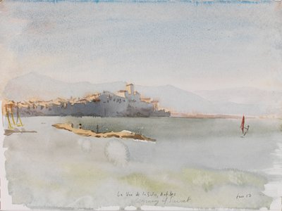 Antibes, 2017 (akvarelli) tekijältä Christian Furr