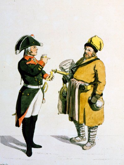 Sbiten myyjä, 1799. tekijältä Christian Gottfried Heinrich Geissler