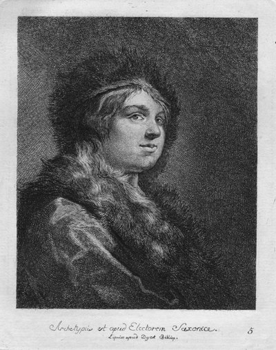 Hän on Saksin vaaliruhtinaskunnan arkkityyppi. Lipsice Duck Bibliopissa, 1771 tekijältä Christian Gottfried Schultze