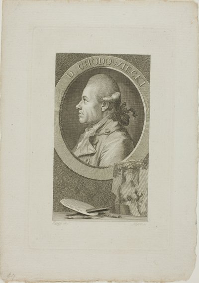 Daniel Chodowieckin muotokuva tekijältä Christian Gottlieb Geyser