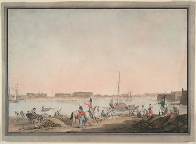 Näkymä Pietariin Nevasta, 1808 tekijältä Christian Gottlieb Hammer