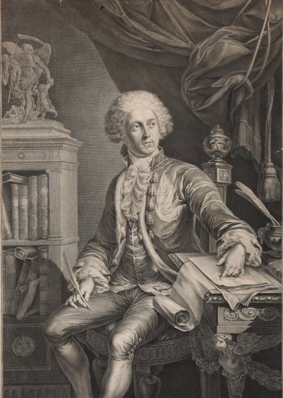 Prinssi Aleksanteri Michaylovich Belosselsky-Belozerskyn muotokuva 1752-1809, 1700-luvun viimeinen neljännes tekijältä Christian Gottlieb Schultze