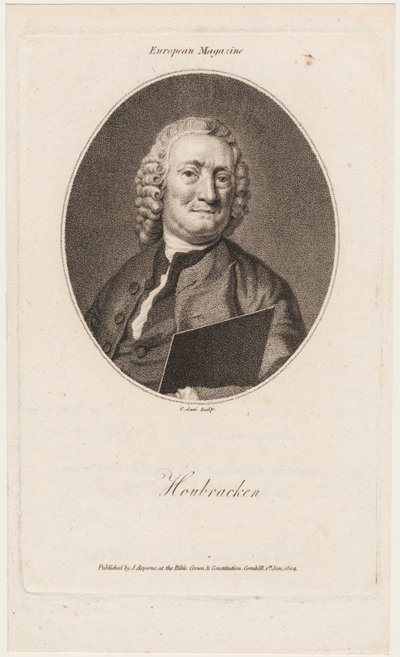 Houbraken, julkaisusta "European Magazine", 1804. tekijältä Christian Josi