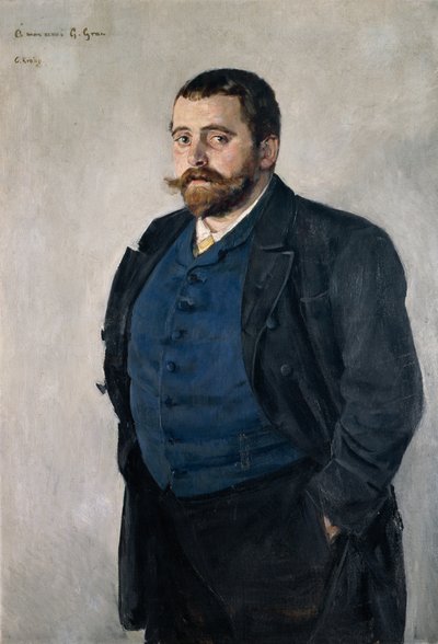 Gerhard Gran (1856-1925), pohjoismaisen kirjallisuuden professori. tekijältä Christian Krohg