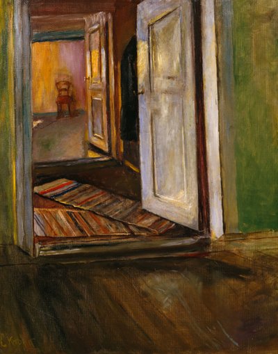 Sisätilojen räsymatto (maalaus) tekijältä Christian Krohg