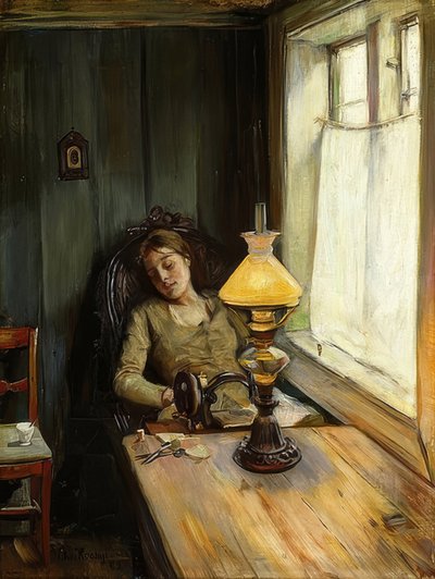 Väsynyt. 1885 tekijältä Christian Krohg