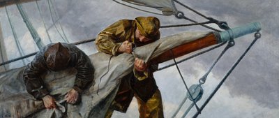 Riutta purjeissa tekijältä Christian Krohg
