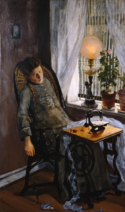 Ompelijatar tekijältä Christian Krohg