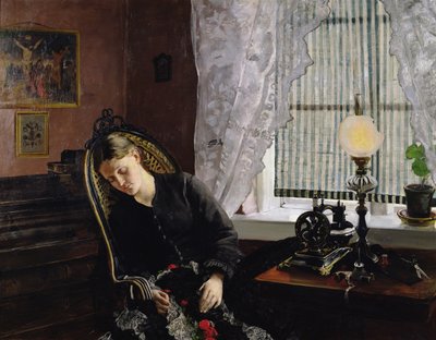 Ompelija tekijältä Christian Krohg