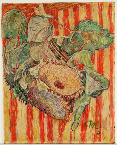 Auringonkukat (maalaus kankaalle) tekijältä Christian Rohlfs