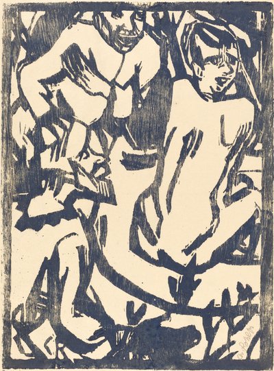 Susanna ja vanhimmat, 19161917. tekijältä Christian Rohlfs