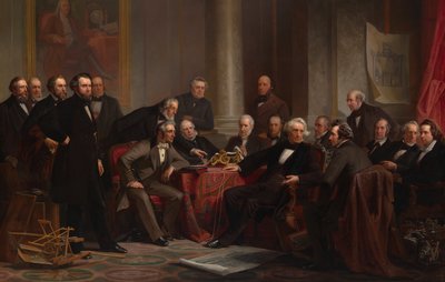 Edistyksen miehet, 1862. tekijältä Christian Schussele