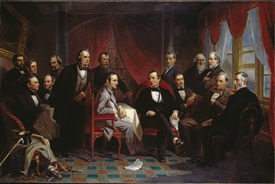 Washington Irving ja hänen kirjalliset ystävänsä Sunnysidessa tekijältä Christian Schussele