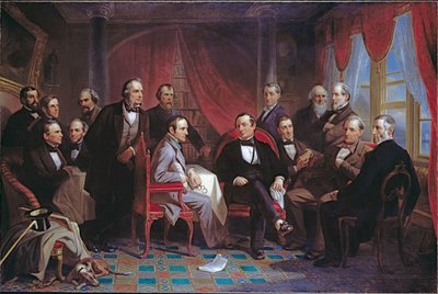 Washington Irving ja hänen kirjalliset ystävänsä Sunnysidessa tekijältä Christian Schussele