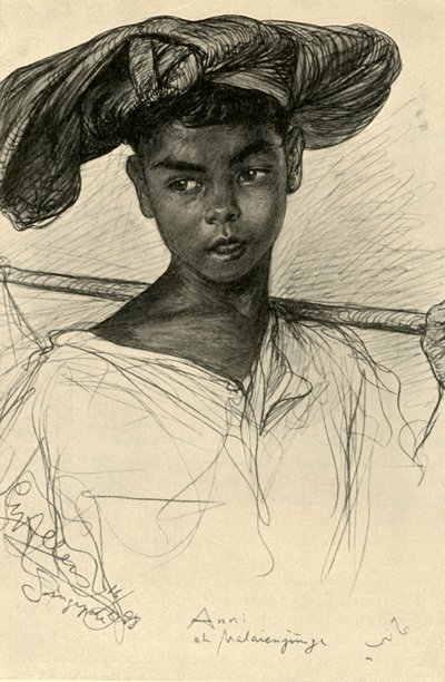Anni - Nen malai, Singapur, 1898. finlandès tekijältä Christian Wilhelm Allers