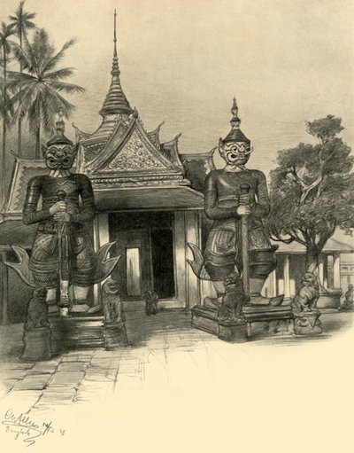 Bangkok, Siam, 1898. tekijältä Christian Wilhelm Allers