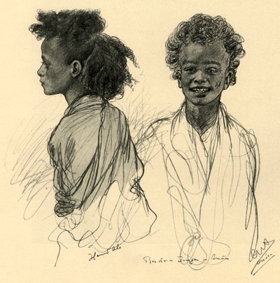 "Bedouin Boys in Assuan", 1898. s. 30 tekijältä Christian Wilhelm Allers