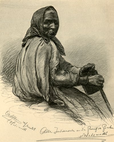 Vanhempi intiaani nainen, Wadsworth, Nevada, Yhdysvallat, 1898. tekijältä Christian Wilhelm Allers