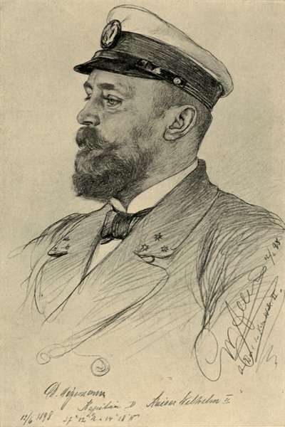 "Kaiser Wilhelm II":n kapteeni, 1898. tekijältä Christian Wilhelm Allers