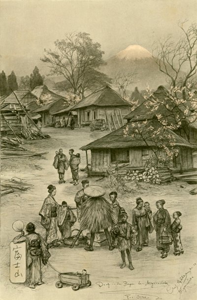 Fuji, Miyanoshita, Japani, 1898. tekijältä Christian Wilhelm Allers