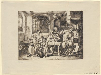 Satyr maanviljelijän luona tekijältä Christian Wilhelm Ernst Dietrich