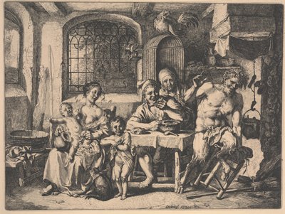 Satyr talonpoikien talossa tekijältä Christian Wilhelm Ernst Dietrich