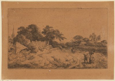 Weg hinter dem Dorf tekijältä Christian Wilhelm Ernst Dietrich