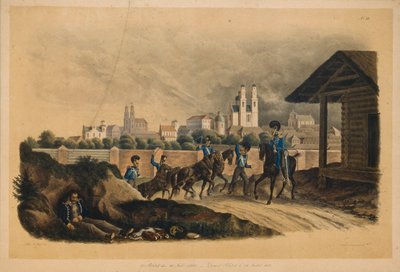 Polotskin kaupungin lähellä 25. heinäkuuta 1812, 1820-luvulla tekijältä Christian Wilhelm Faber du Faur von