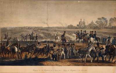 Dneprin ylitys 14. elokuuta 1812, 1820-luvulla tekijältä Christian Wilhelm Faber du Faur von