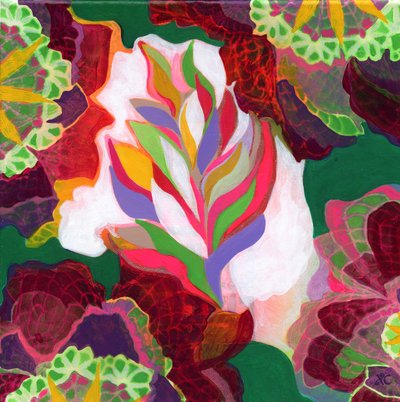 Meditaatio 37, c 2017 (akryyli kankaalle) tekijältä Christina Saj