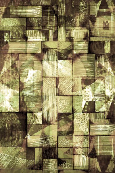 Maalliset geometriset fragmentit tekijältä Christina Sillen