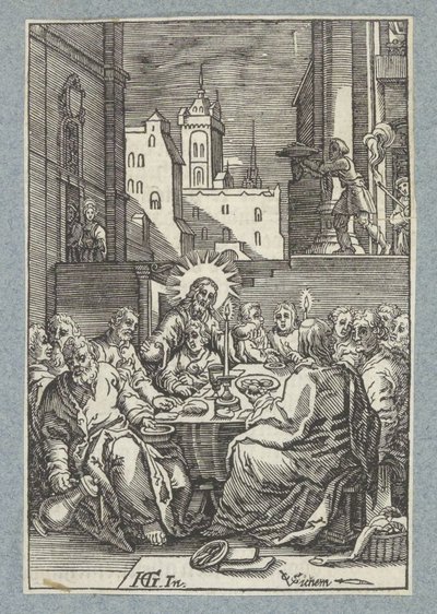 Viimeinen ehtoollinen tekijältä Christoffel van Sichem (II)