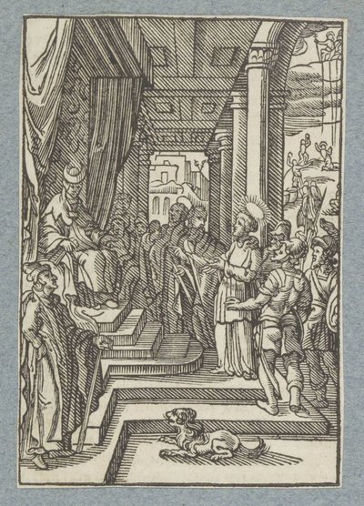 Stefanus ylipapin edessä tekijältä Christoffel van Sichem (II)