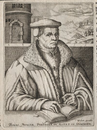 Thomas Munzerin muotokuva, 1609. tekijältä Christoffel van Sichem