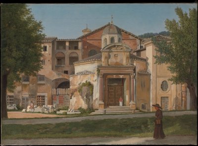 Osa Via Sacraa, Rooma (Pyhien Cosmas ja Damianuksen kirkko). tekijältä Christoffer Wilhelm Eckersberg