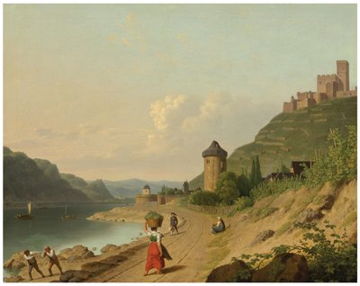 Hahmot radalla Reinin varrella tekijältä Christoffer Wilhelm Eckersberg