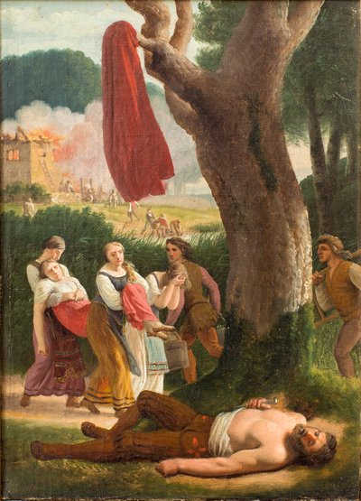 Hagbard ja Signe, ennen vuotta 1820. tekijältä Christoffer Wilhelm Eckersberg