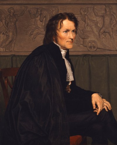 Kuvanveistäjä Bertel Thorvaldsenin muotokuva 1770-1844, 1838 tekijältä Christoffer Wilhelm Eckersberg