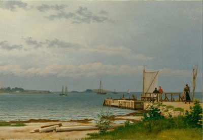 Näkymä Kosterin suuntaan Kallehaven laiturilta. tekijältä Christoffer Wilhelm Eckersberg