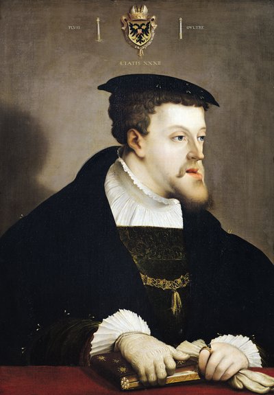 Kaarle V (1500-58) Pyhän saksalais-roomalaisen keisari tekijältä Christoph Amberger