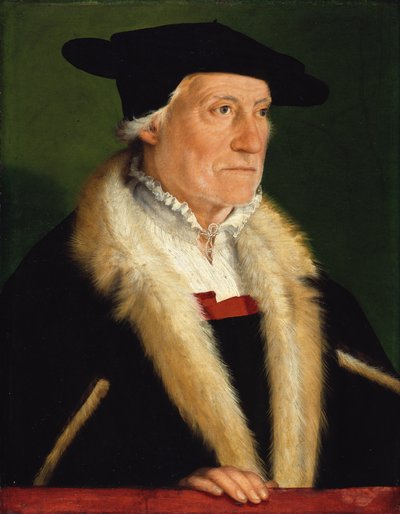 Kosmografi Sebastian Münsterin muotokuva (1489-1552) tekijältä Christoph Amberger