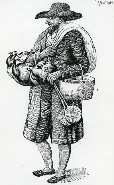 Hampurin juutalainen Hawker, 1700-luku tekijältä Christoph Suhr