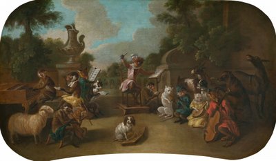 Singerie: The Concert, c. 1739. tekijältä Christophe Huet
