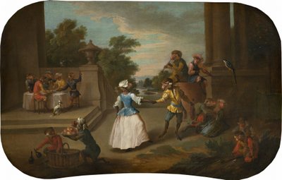 Singerie: The Dance, c. 1739. tekijältä Christophe Huet